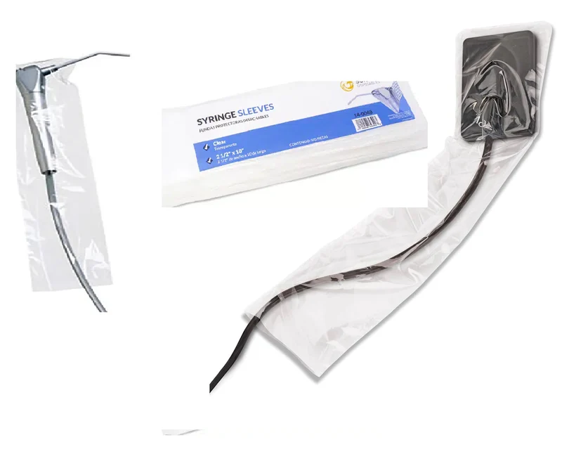 Fundas desechables resitente sensor digital jeringa triple 500pz