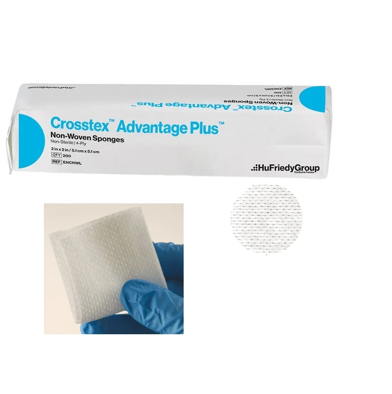 Esponjas De Algodon Crosstex Advantage Plus Dental 5x5 Gasas