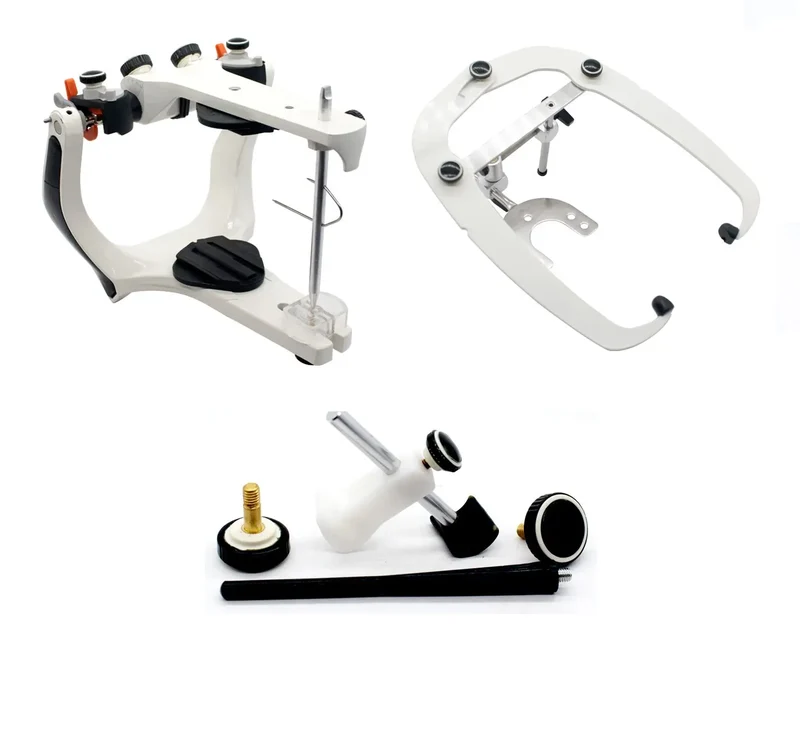 Articulador Dental Semiajustable Anelsam Con Arco Facial con Estuche