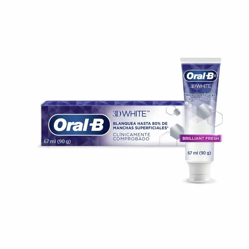 Pasta Dental Dentifrico Blanqueador 3d White Oral-B 90g