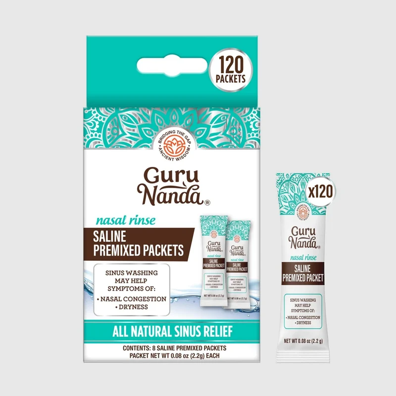 PreMixed Saline Packets - 120 Count