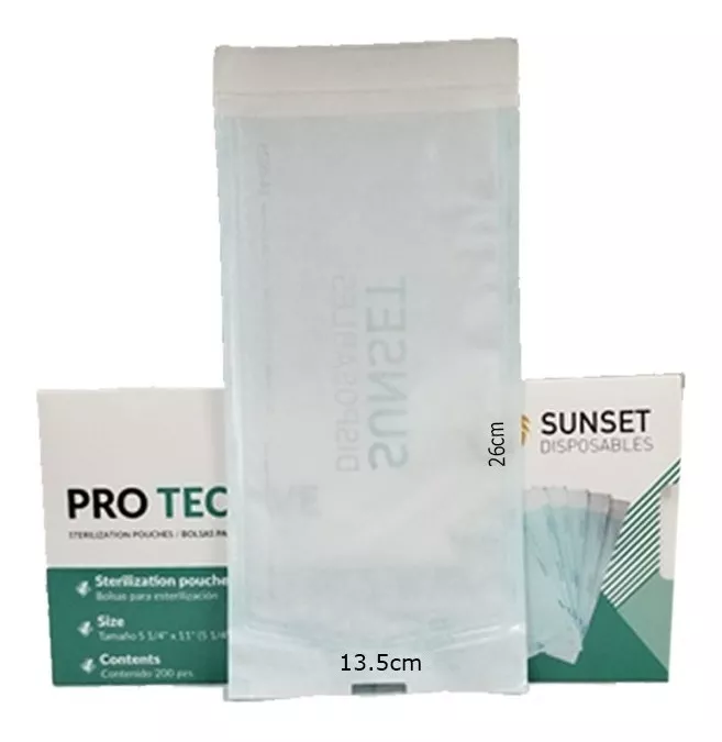 BOLSA PARA ESTERILIZAR AUTOSELLABLE 200 pzas 5 1/4" x 11" ( 13.5 cm x 26 cm )