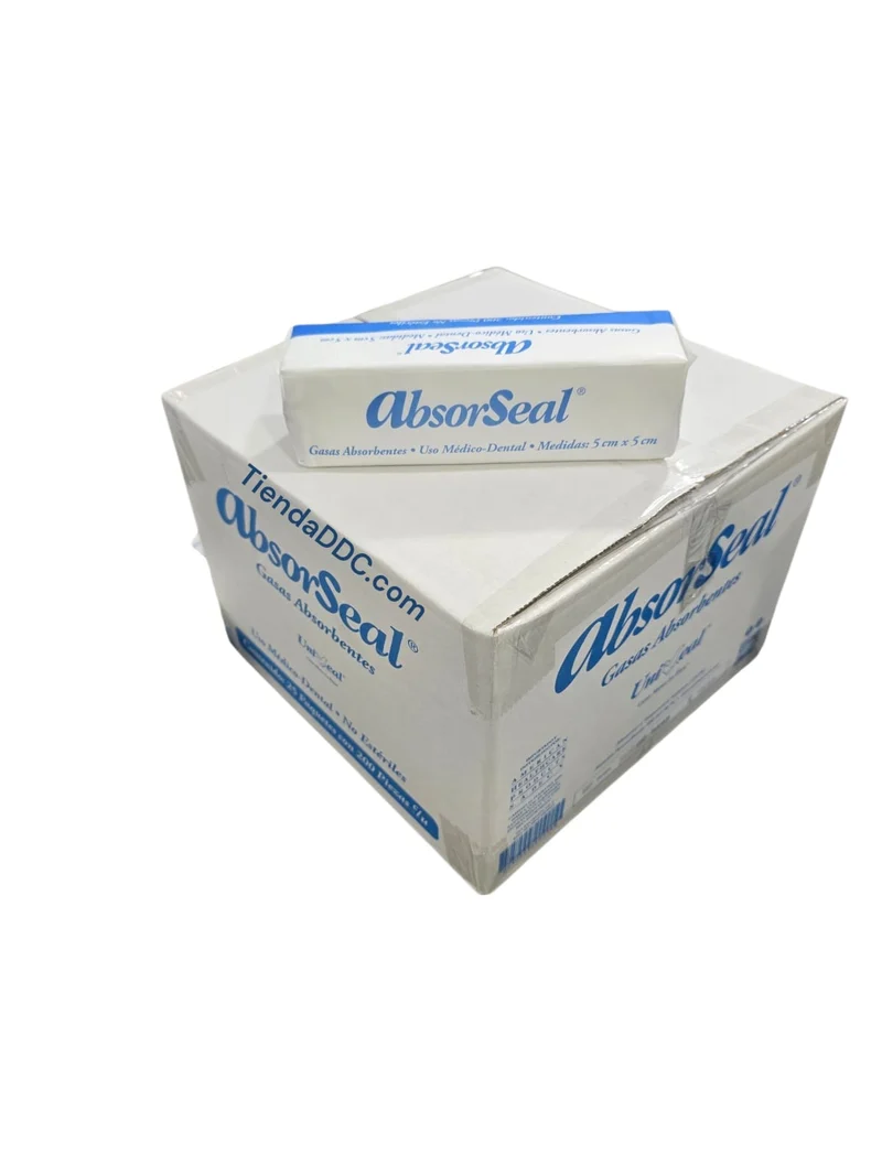 Gasas De Tela no Tejida Esponja 5x5cm Caja Master 25 pzas