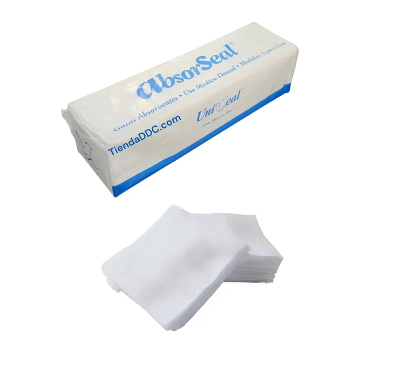 Gasas De Tela No Tejida Absorseal Tipo Esponja 5x5cm - 200 pzas