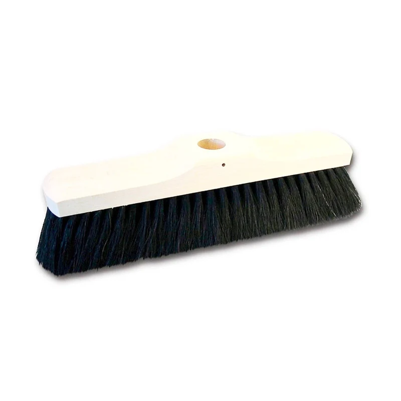 Smeták na hůl Krotex, 30 cm, dřevěný, nelakovaný, syntetická vlákna, hnědý