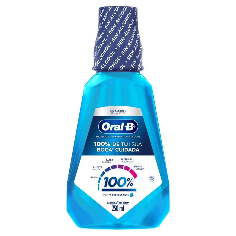 Enjuague Bucal Oral-b 100% Menta Refrescante 250ml