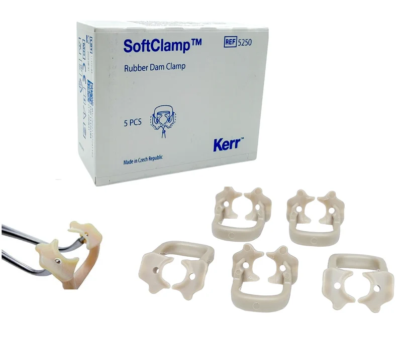 Grapas plastico Atraumaticas Soft Clamp 5pz Kerr