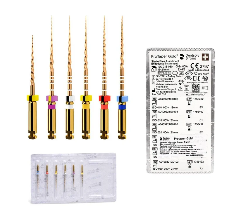kit Limas endodoncia Protaper Gold 21Mm SX S1 S2 F1 F2 F3