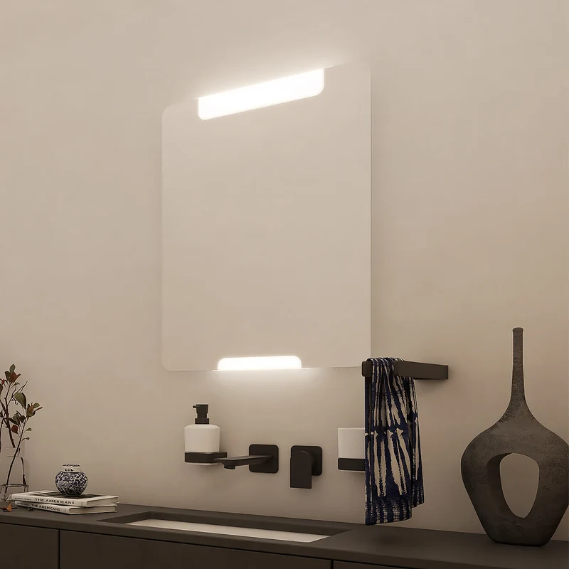 LED zrcadlo 600x800 se dvěma dotykovými senzory