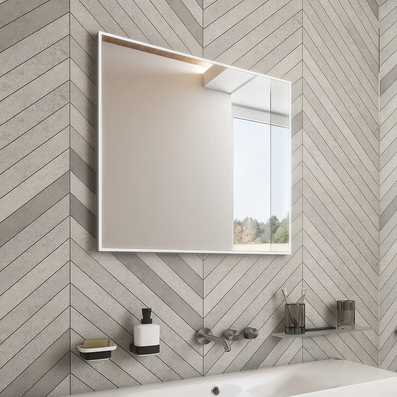 LED zrcadlo 600x600 se dvěma dotykovými senzory