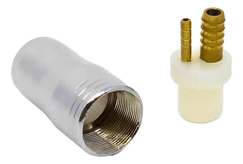 Adaptador de pieza de alta para conector manguera 2 hoyos