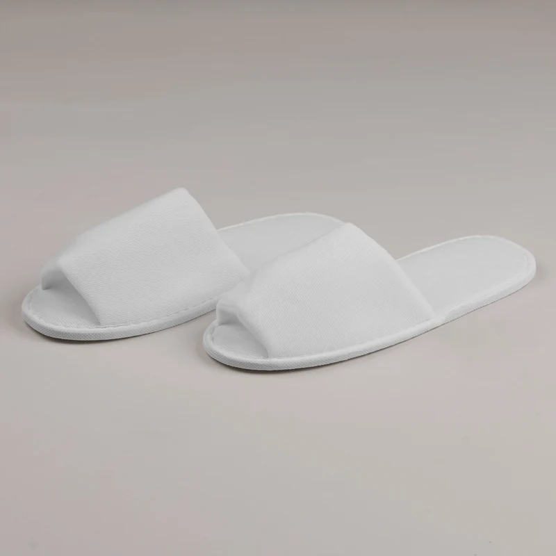 Hotelové pantofle Poly Terry 30cm otevřená špička