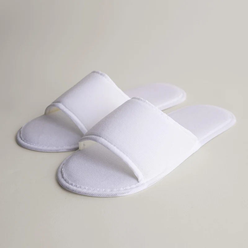 Hotelové pantofle velur premium Eva 30 cm otevřená špička