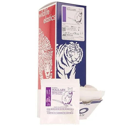Elasticos Ligas Intraorales Animales Bolsa C/100 Ligas AO