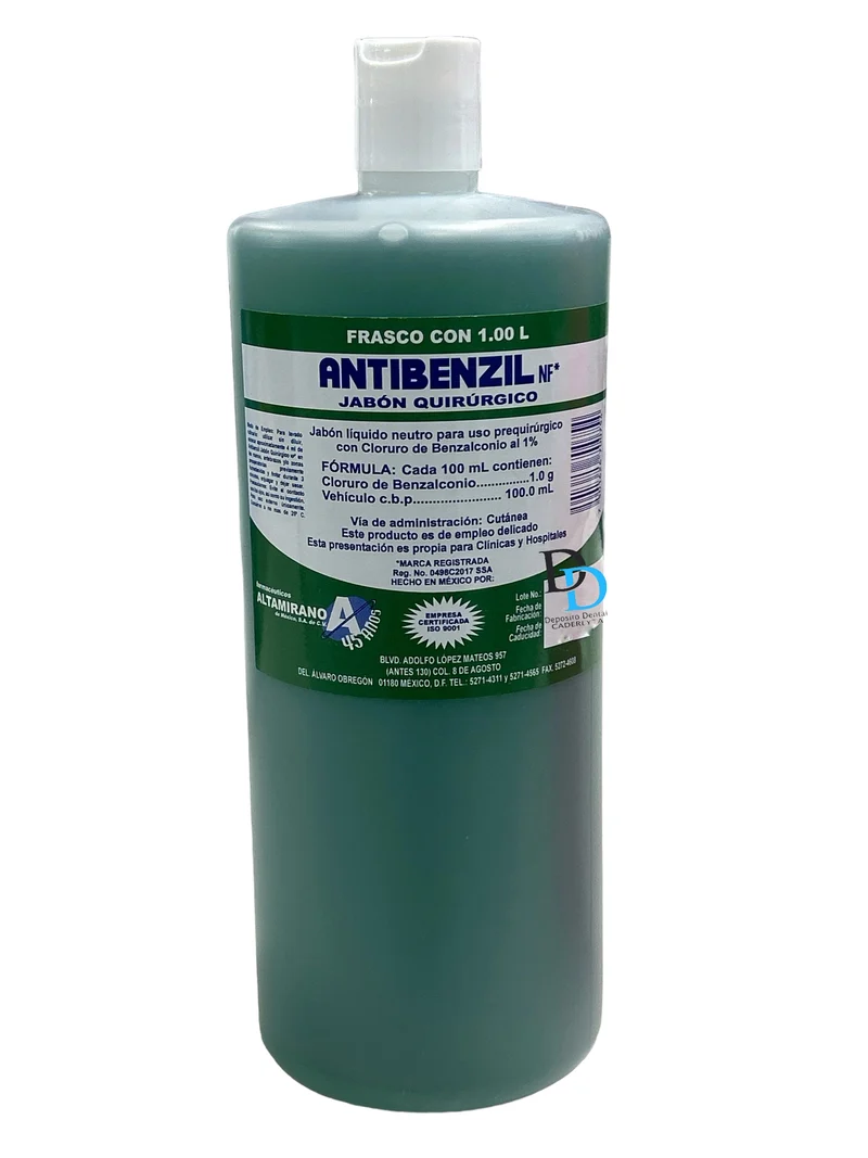 DESINFECTANTE ANTIBENZIL PRE QUIRURGICO Jabon